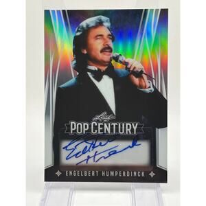 2025 Leaf Metal Pop Century Engelbert Humperdinck Prismatic Silver Auto 15/20 SP